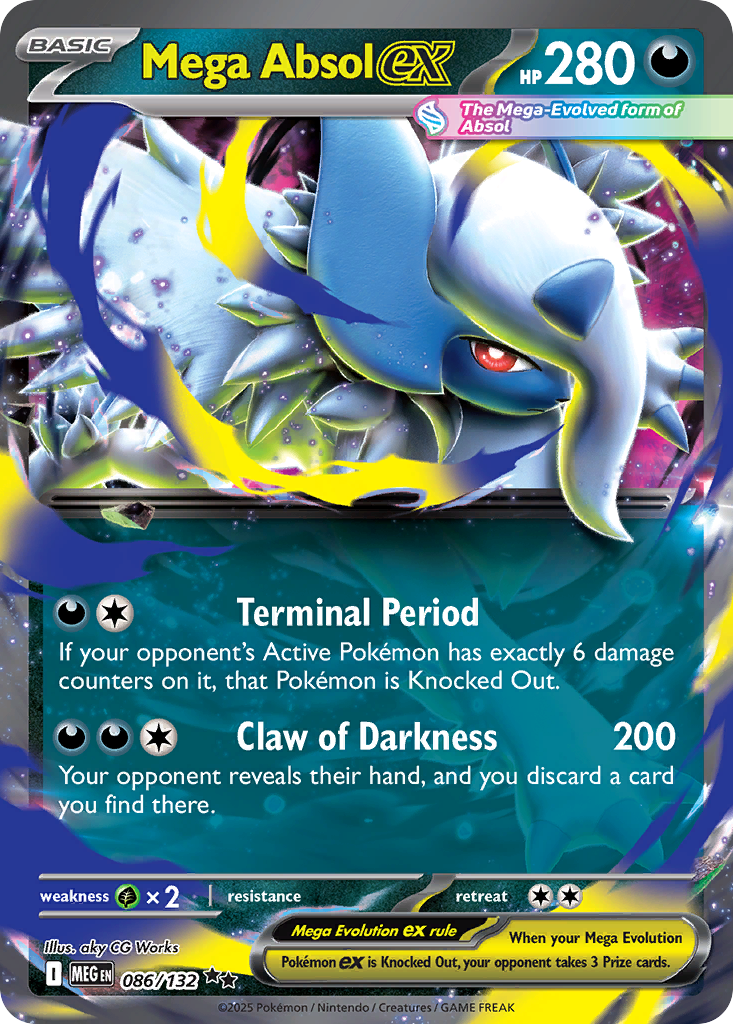 Mega Absol ex - Mega Evolution - 086/132 - Holofoil
