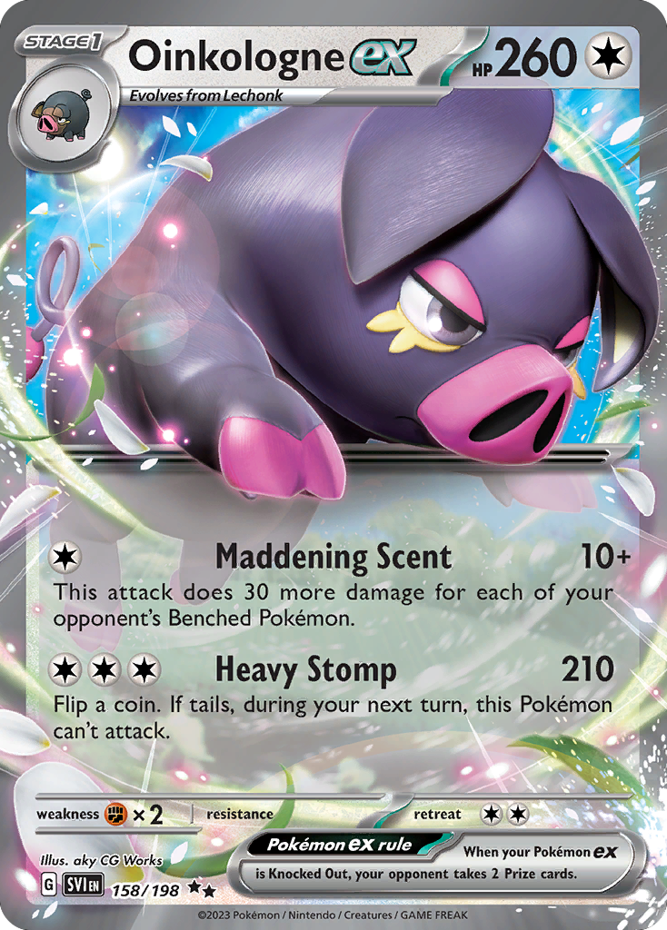 Oinkologne ex - Scarlet & Violet - 158/198 - Holofoil