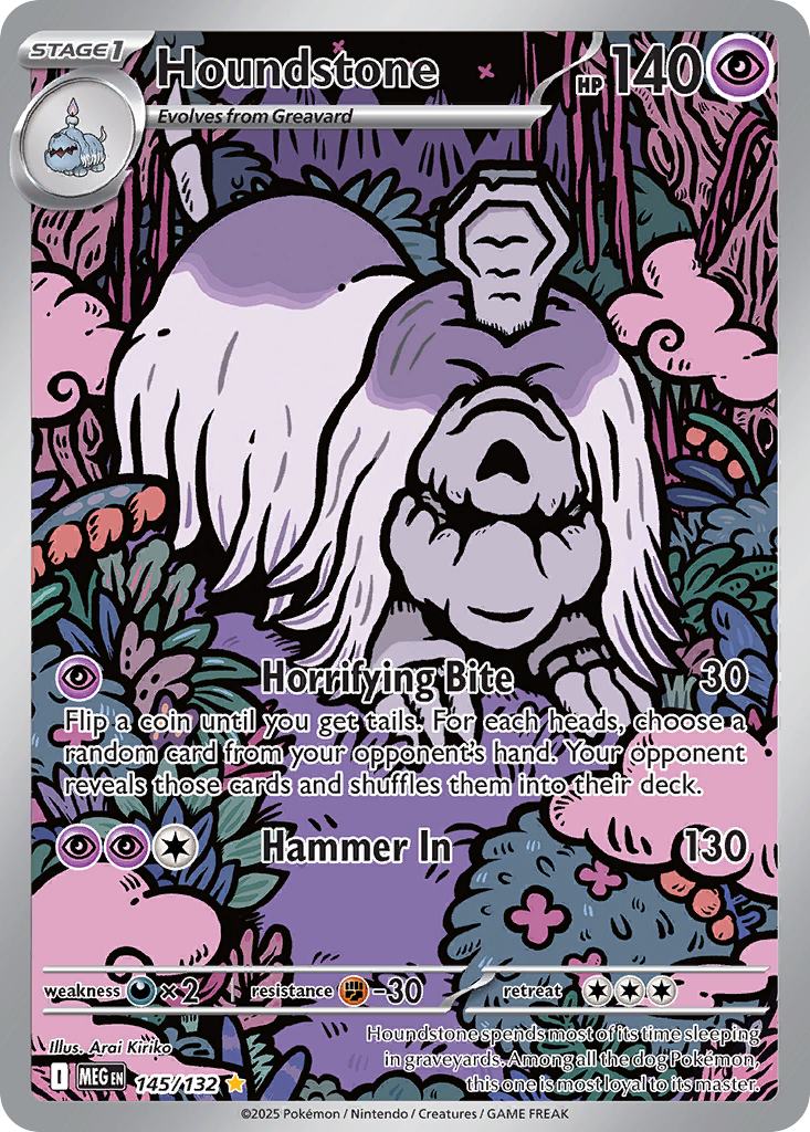 Houndstone - Mega Evolution - 145/132 - Holofoil