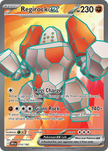 Regirock ex - Destined Rivals - 214/182 - Holofoil