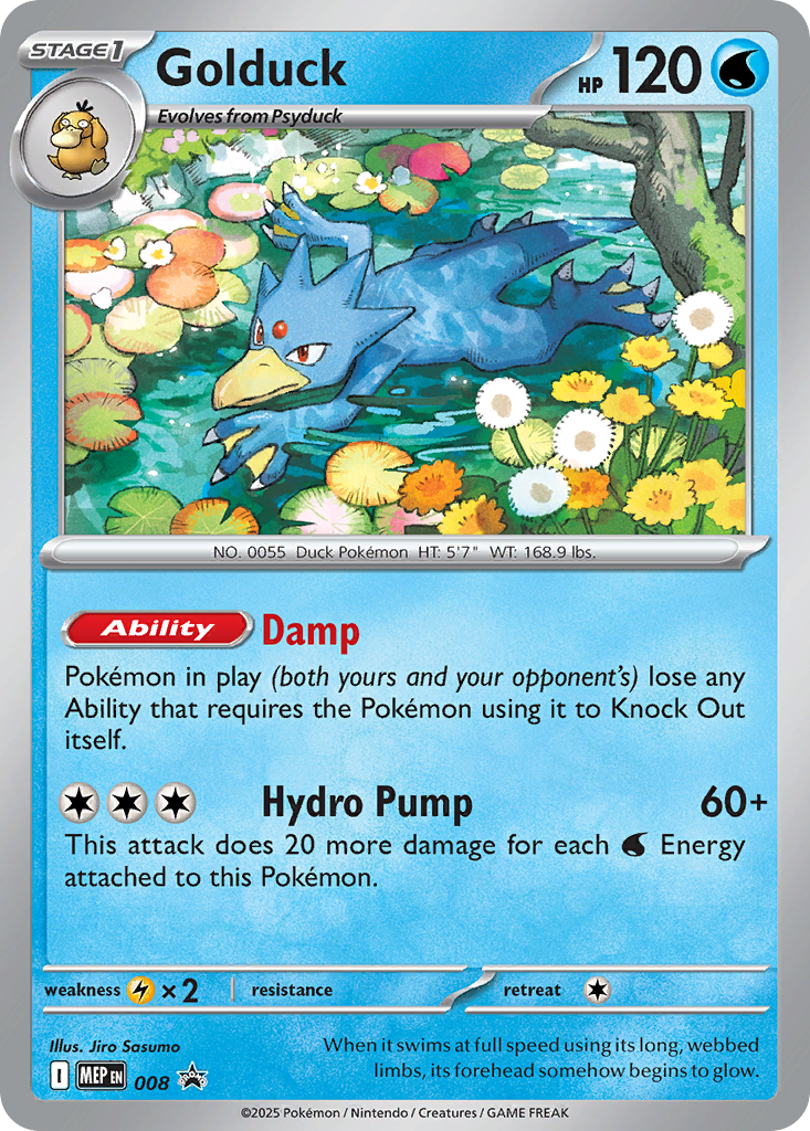 Golduck - Mega Evolution Black Star Promos - 008 - Holofoil