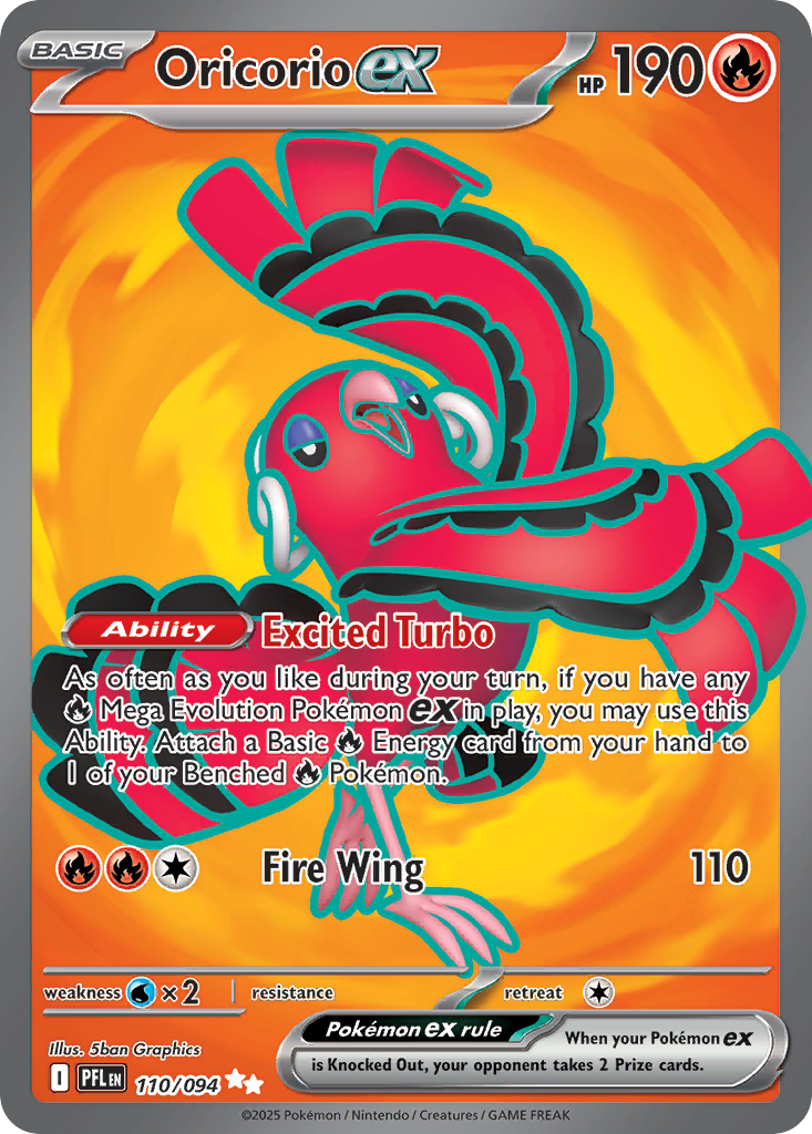 Oricorio ex - Phantasmal Flames - 110/094 - Holofoil