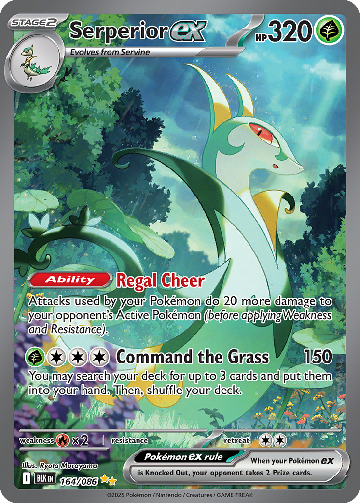 Serperior ex - Black Bolt - 164/086 - Holofoil