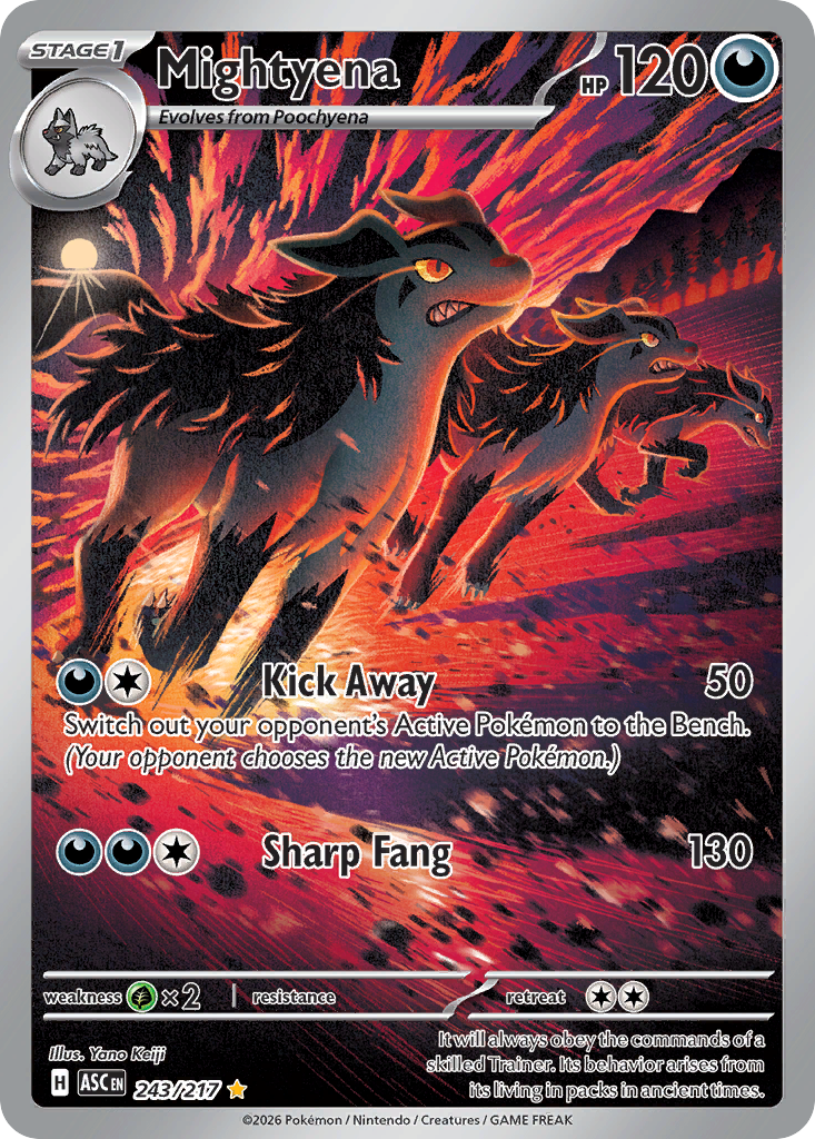 Mightyena - Ascended Heroes - 243/217 - Holofoil
