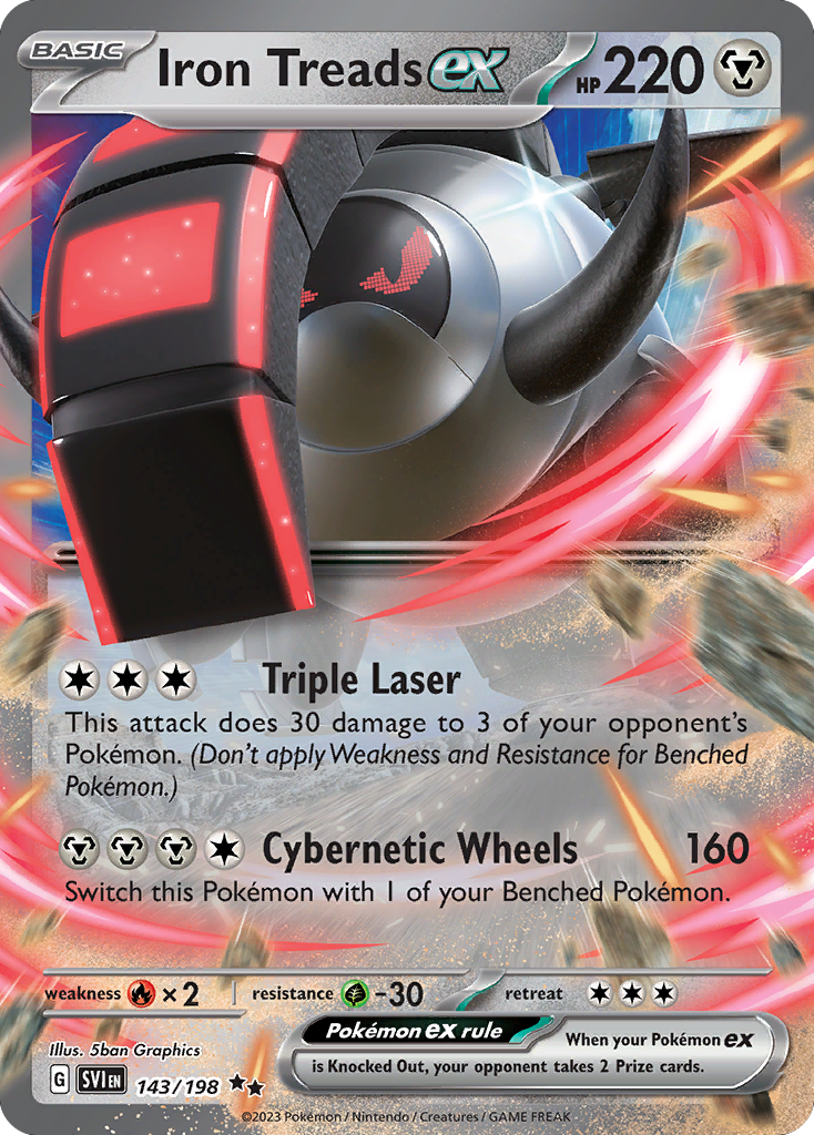 Iron Treads ex - Scarlet & Violet - 143/198 - Holofoil