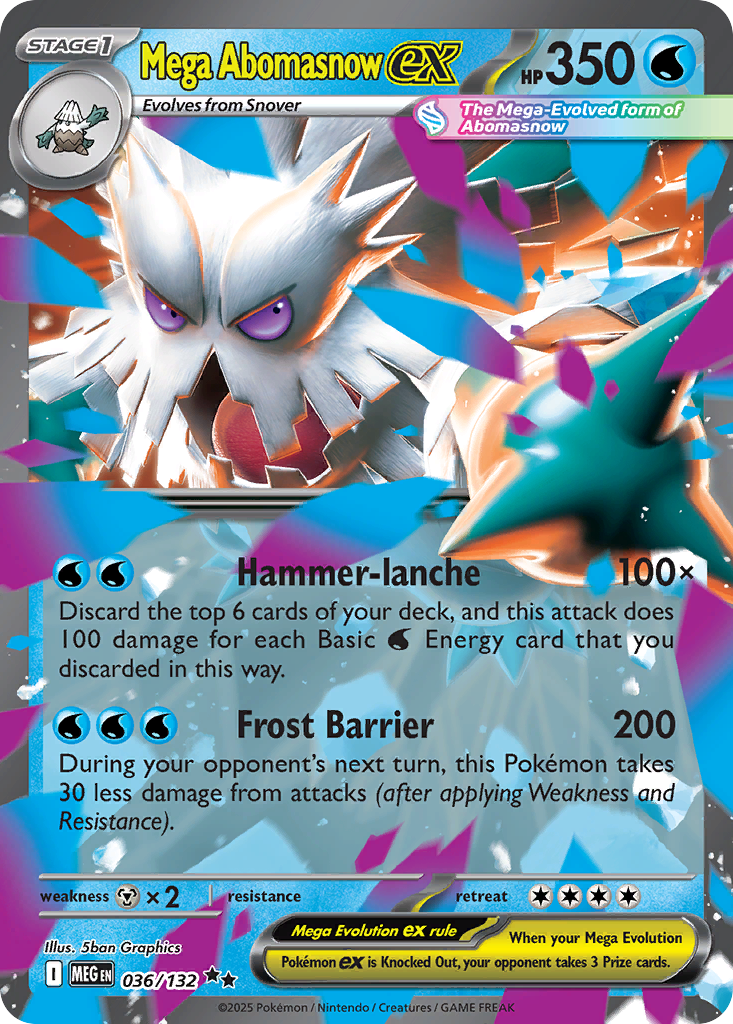 Mega Abomasnow ex - Mega Evolution - 036/132 - Holofoil