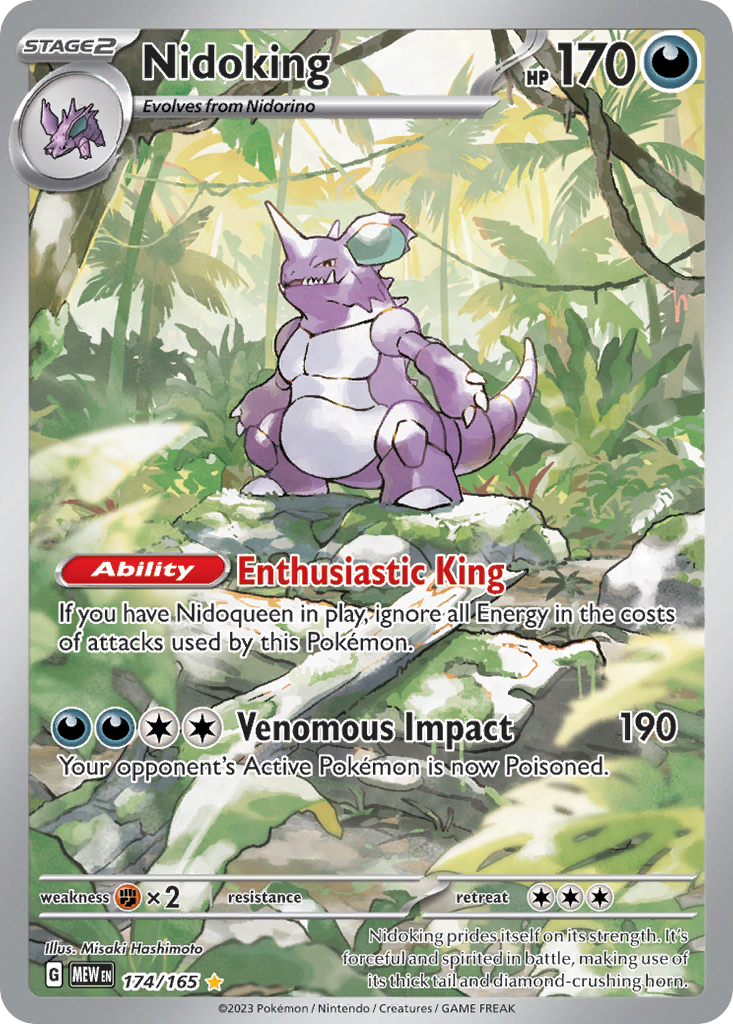 Nidoking - 151 - 174/165 - Holofoil