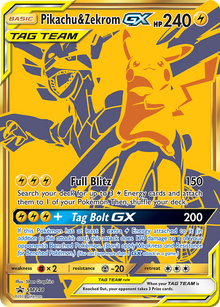 Pikachu & Zekrom-GX - SM Black Star Promos - SM248 - Holofoil
