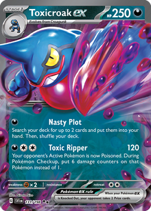 Toxicroak ex - Scarlet & Violet - 131/198 - Holofoil