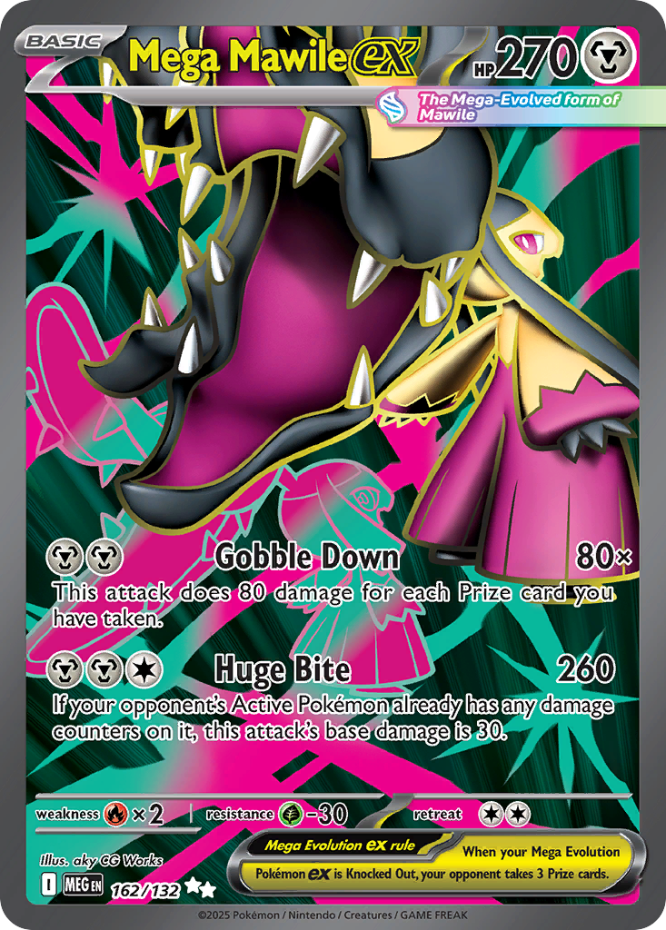 Mega Mawile ex - Mega Evolution - 162/132 - Holofoil