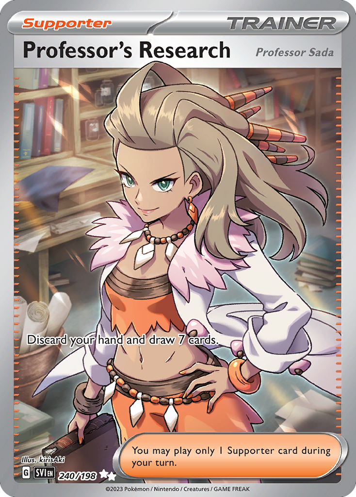 Professor's Research (Professor Sada) - Scarlet & Violet - 240/198 - Holofoil