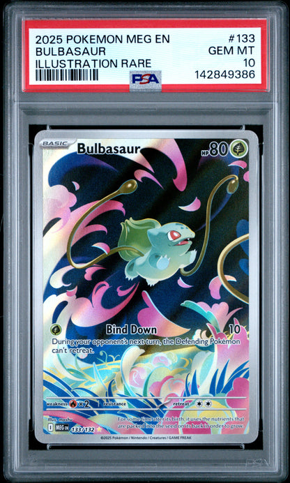 Pokémon TCG: Bulbasaur #133 PSA 10 MEG